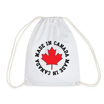 Made in Canada – Ahornblatt Statement - Turnbeutel - Weiß - Vorne