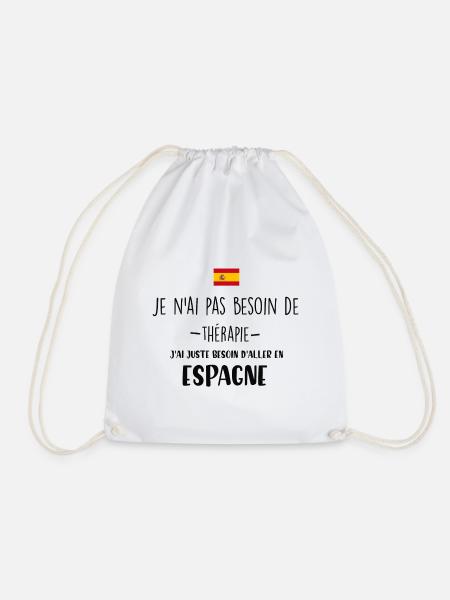 ESPAGNE - Sac de sport léger - blanc