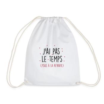 retraite - Sac de sport léger - blanc - Devant