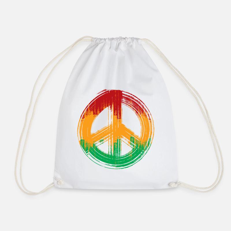 Reggae Liebe Frieden Einigkeit Jamaika Reggaeton - Turnbeutel - Weiß
