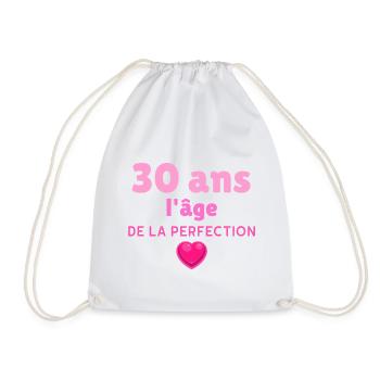 La perfection cadeau anniversaire 30 ans femme - Sac de sport léger - blanc - Devant