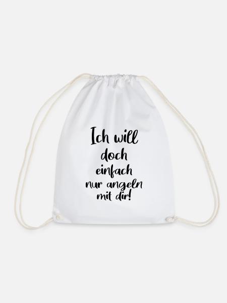 Angel Spruch - Turnbeutel - Weiß