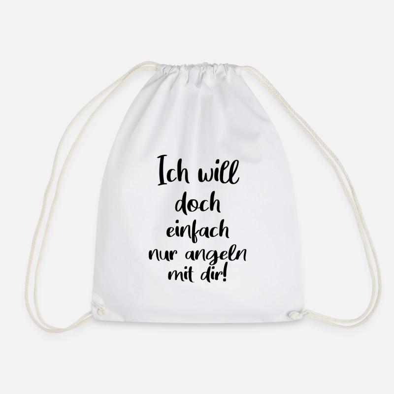 Angel Spruch - Turnbeutel - Weiß