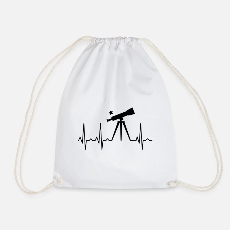 Pulse cardiogramme cosmos astronomie fusée spatiale - Sac de sport léger - blanc