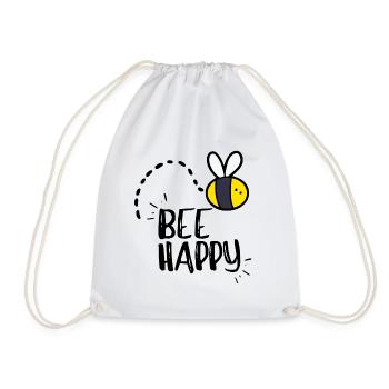 Abeille heureuse! - Sac de sport léger - blanc - Devant