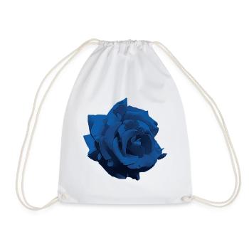 Fleur - Rose bleu - Sac de sport léger - blanc - Devant