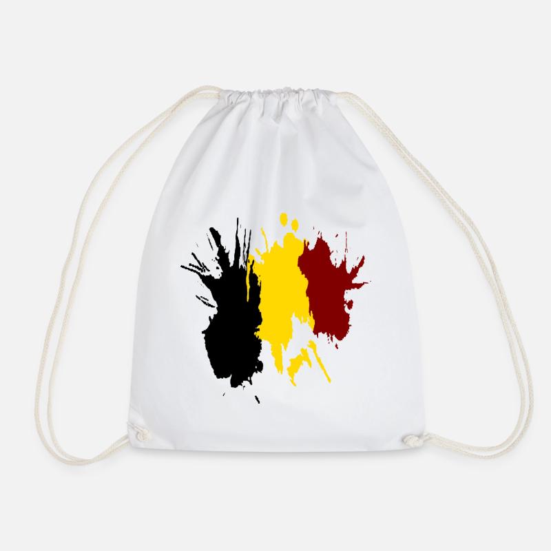 belgium pepigo - Drawstring Bag - white