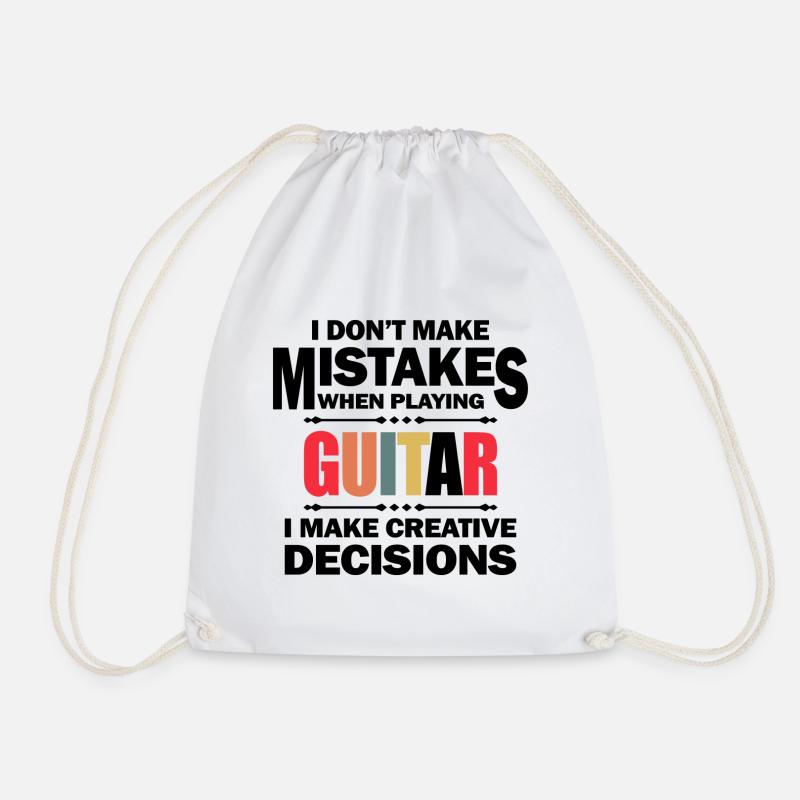 I don't make mistakes when playing guitar Geschenk - Turnbeutel - Weiß