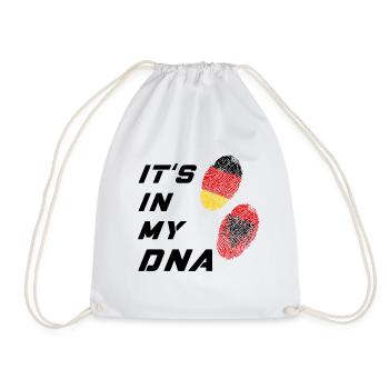 In meiner DNA Deutschland und Albanien / Geschenk - Turnbeutel - Weiß - Vorne
