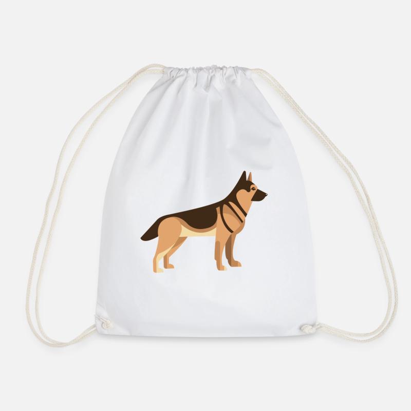 DEUTSCHER SCHÄFERHUND - Turnbeutel - Weiß