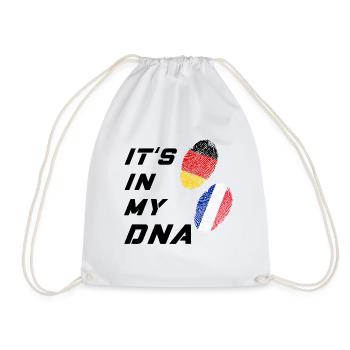 Es ist in meiner DNA Deutschland und Frankreich - Turnbeutel - Weiß - Vorne