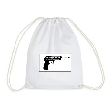 You only got one shot - Drawstring Bag - white - Front