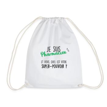 je suis pharmacien - Sac de sport léger - blanc - Devant