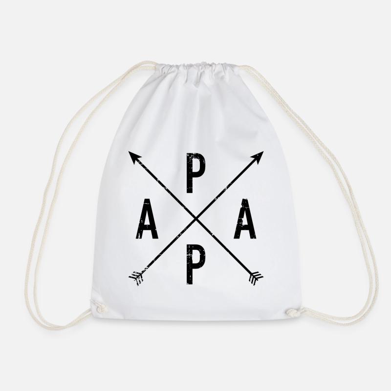 Papa - Turnbeutel - Weiß