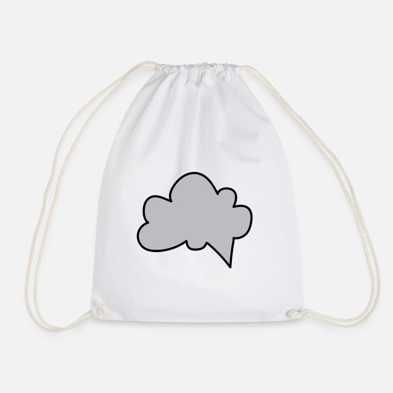 cloud - Drawstring Bag - white
