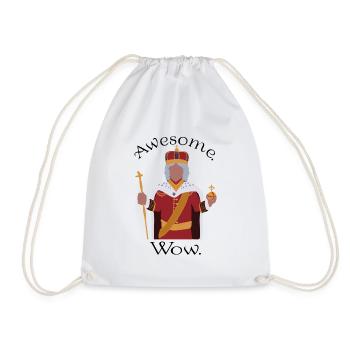 Impressionnant Wow King Boss Church Religion - Sac de sport léger - blanc - Devant