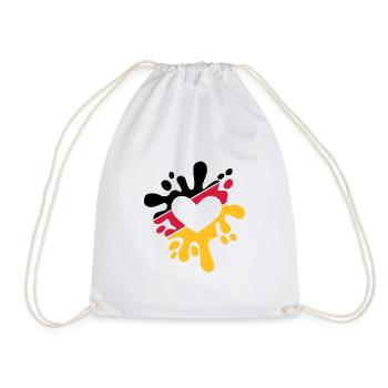 Germany love - Drawstring Bag - white - Front