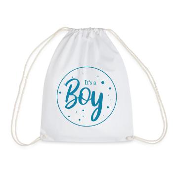 It's a boy - It's a boy - Drawstring Bag - white - Front