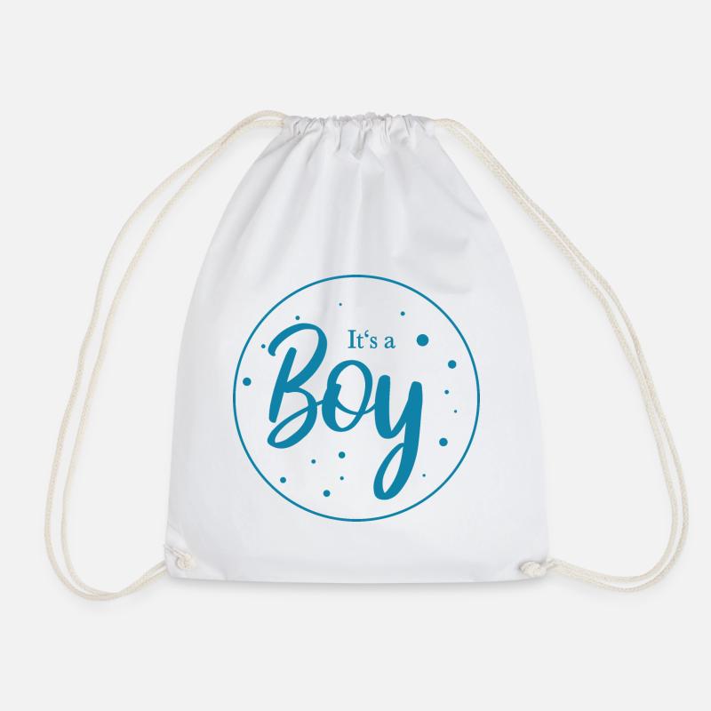 Es ist ein Junge - It's a Boy - Turnbeutel - Weiß