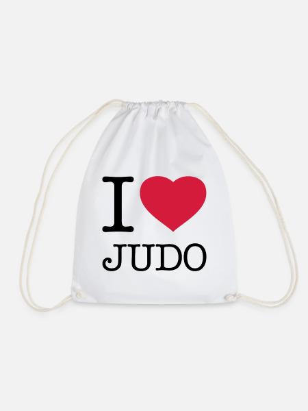 I LOVE JUDO - Turnbeutel - Weiß