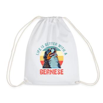 Crabot bernois de montagne - Sac de sport léger - blanc - Devant