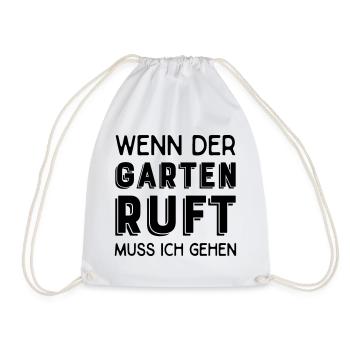 Hobbygärtner - Turnbeutel - Weiß - Vorne