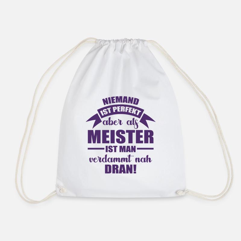 Meister Zimmerer Handwerker Geschenk Werkzeug - Turnbeutel - Weiß