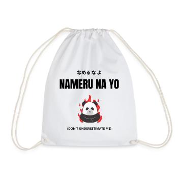 Nameru Na Yo Anime Manga Kanji Japonais - Sac de sport léger - blanc - Devant