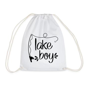 Small angler - Drawstring Bag - white - Front