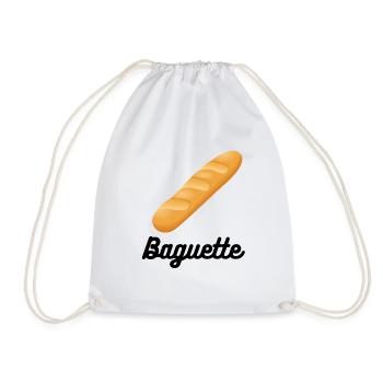 - Baguette. - Turnbeutel - Weiß - Vorne