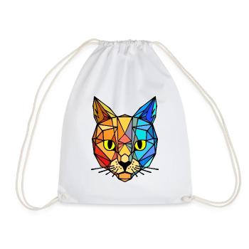 Animal Tiger - Drawstring Bag - white - Front