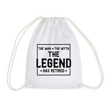 Drôle de cadeau de départ à la retraite - Sac de sport léger - blanc - Devant