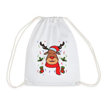 Rennais Noël décorations - Sac de sport léger - blanc - Devant