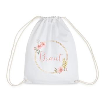 Beautiful Boho Flower - Braut - Turnbeutel - Weiß - Vorne