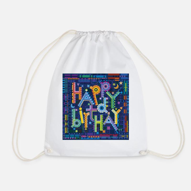 The Birthday Theme - Turnbeutel - Weiß