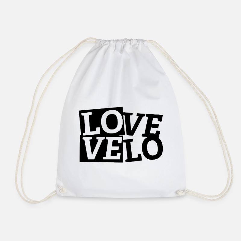 LOVE Velo - Turnbeutel - Weiß