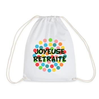 RETRAITE. BONNE RETRAITE. JOYEUSE RETRAITE - Sac de sport léger - blanc - Devant