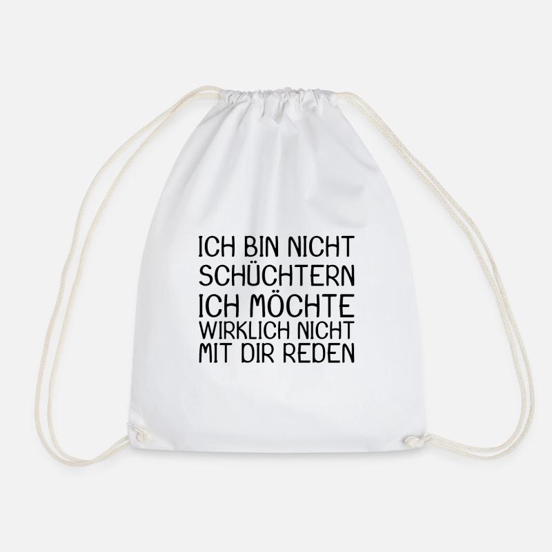 Witziger Spruch - Turnbeutel - Weiß