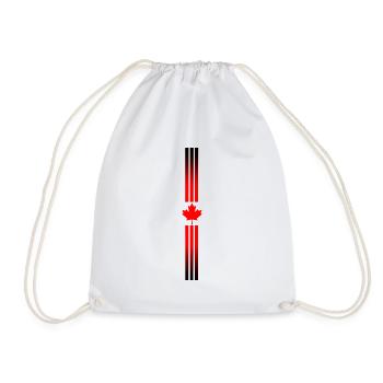 Logo feuille rouge Canada - Sac de sport léger - blanc - Devant
