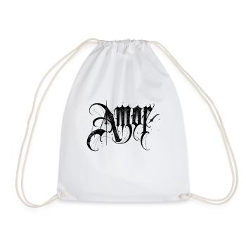 Amor - trash tattoo - Drawstring Bag - white - Front