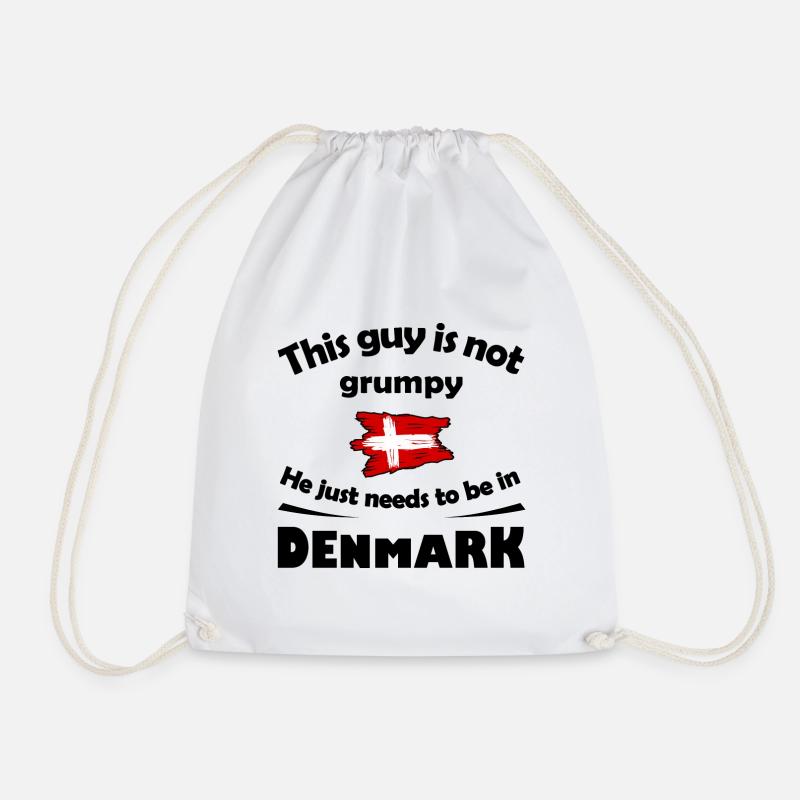 Dänemark - Turnbeutel - Weiß