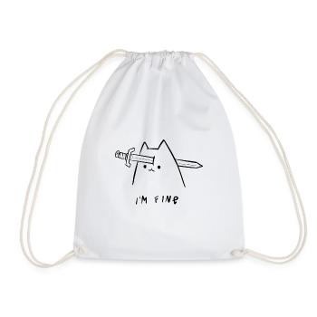 I'm fine - Sac de sport léger - blanc - Devant