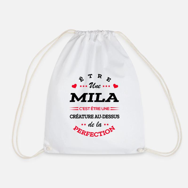 MILA PARFAITE - NOM MILA - Sac de sport léger - blanc