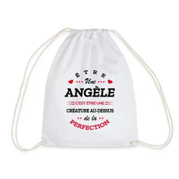 ANGÈLE PARFAITE - NOM ANGÈLE - Sac de sport léger - blanc - Devant