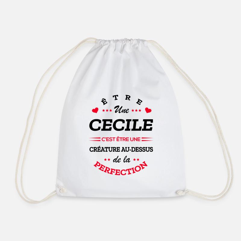 CECILE PARFAITE - NOM CECILE - Sac de sport léger - blanc