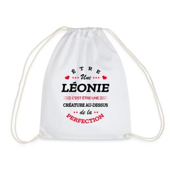 LÉONIE PARFAITE - NOM LÉONIE - Sac de sport léger - blanc - Devant