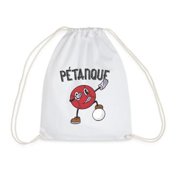 Tenue de pétanque boule pour boule bouler - Sac de sport léger - blanc - Devant