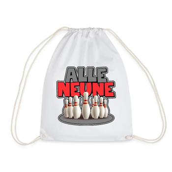 Alle Neune - Turnbeutel - Weiß - Vorne