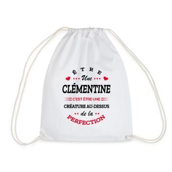 CLÉMENTINE PARFAITE - NOM CLÉMENTINE - Sac de sport léger - blanc - Devant