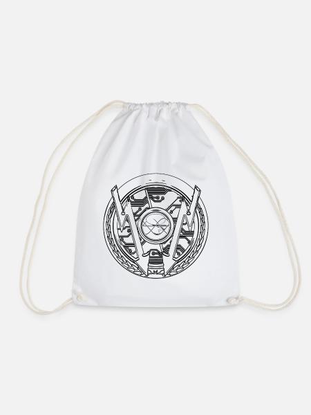 Craft Electric Pattern - Drawstring Bag - white